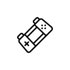 Handheld console icon. Simple line, outline vector elements of video game icons for ui and ux, website or mobile application