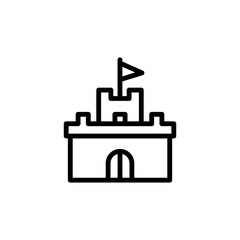 Tower icon. Simple line, outline vector elements of video game icons for ui and ux, website or mobile application