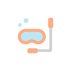 Goggles, swim icon. Simple color vector elements of vacation icons for ui and ux, website or mobile application