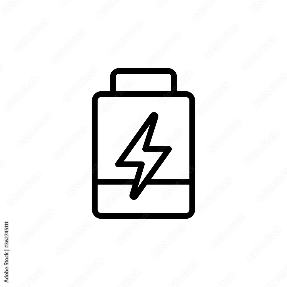 Poster energy bar icon. simple line, outline vector elements of video game icons for ui and ux, website or 