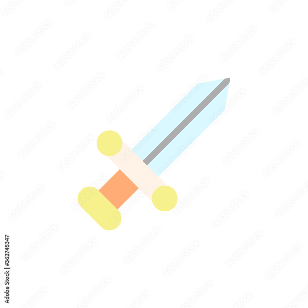 Poster sword icon. simple color vector elements of video game icons for ui and ux, website or mobile applic