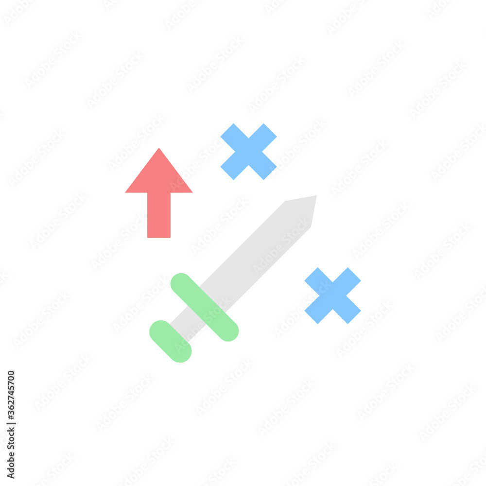 Poster buff icon. simple color vector elements of video game icons for ui and ux, website or mobile applica