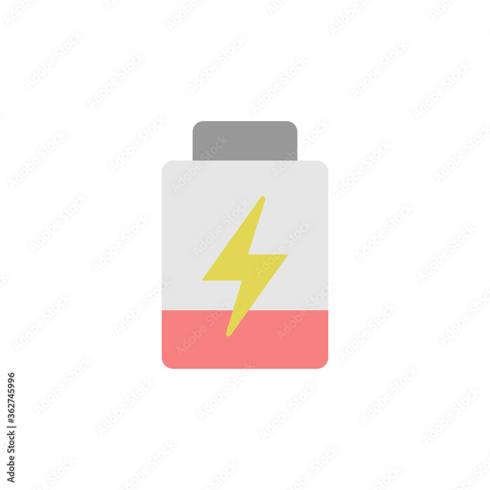 Poster energy bar icon. simple color vector elements of video game icons for ui and ux, website or mobile a