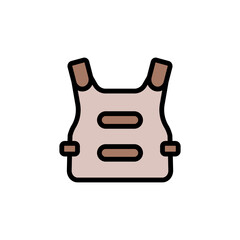 Armor icon. Simple color with outline vector elements of video game icons for ui and ux, website or mobile application