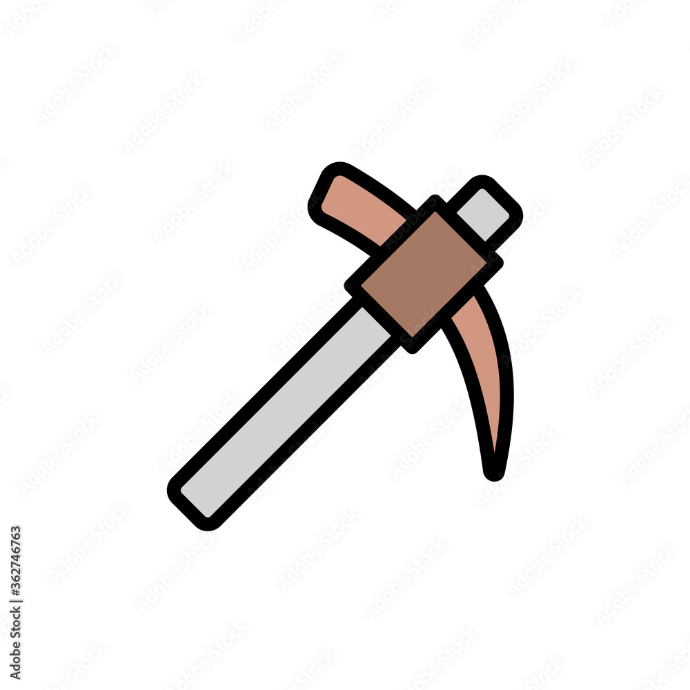 Poster hoe icon. simple color with outline vector elements of video game icons for ui and ux, website or mo