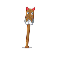 Oars clothed as devil cartoon character design concept