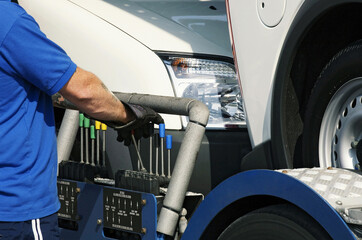 Man controlling transporting operations