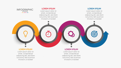 Presentation business abstract background infographic template
