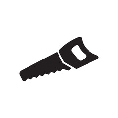 hand saw icon vector symbol template