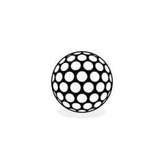 Golf ball icon. Simple illustration of golf ball vector icon for web design isolated on white background