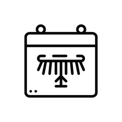 Bundesadler Day, Calendar Icon Logo Vector Isolated. Oktoberfest Set of Icon. Editable Stroke and Pixel Perfect.