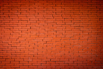 Fototapeta na wymiar Red brown brick wall texture background.