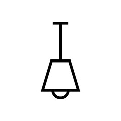 hanging lamp icon vector