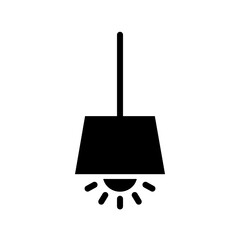 hanging lamp icon vector