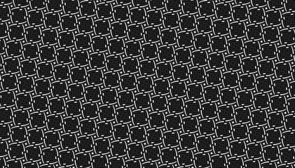 Black and white color geometric rhombus squares pattern. Simple tile seamless background. Optical illusion of textile texture. Repetitive backdrop. Modern decoration for website banner, poster, story.