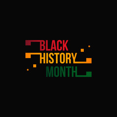 Black History Month Vector Design Illustration For Celebrate Moment