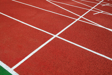 Plastic runway close-up
