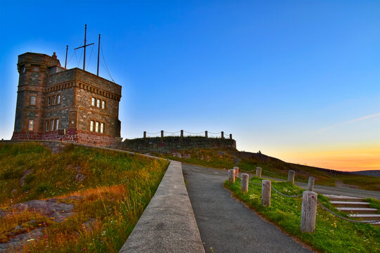 Cabot Tower at Sunset, Signal Hill, St John's Newfoundland & Labrador, Canada
