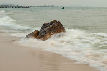 Coastal stones on the beach