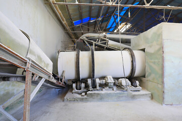 Fototapeta premium Compound fertilizer production line in a factory, China