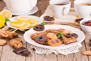 Shortcrust pastry biscuits.
