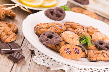 Shortcrust pastry biscuits.
