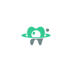 Dental Planet Media Abstract Creative icon Logo Design Template Element Vector