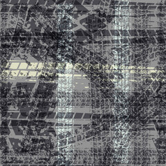 Vector image with imitation of grunge datamoshing texture.