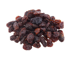 Raisins isolated on white background