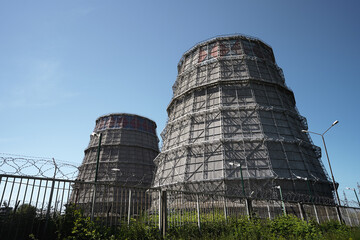 Photo from the bottom of a thermal power stations