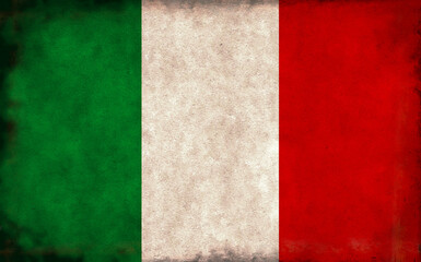 Grunge country flag illustration / Italy