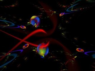 Imaginatory fractal background Image