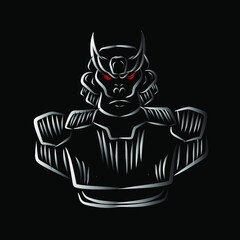 the death skull line pop art potrait logo colorful design with dark background. Isolated black background for t-shirt, poster, clothing, merch, apparel, badge design