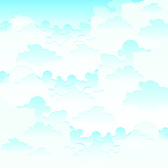 Blue sky clouds background