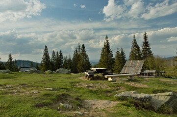 Poland Tatra Mountains. View of the High Tatras from Rusinowa Polana. © Tomek