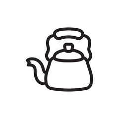 kettle icon vector symbol template