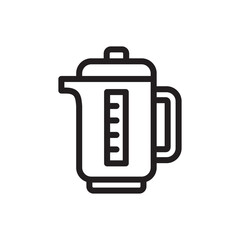 kettle icon vector symbol template