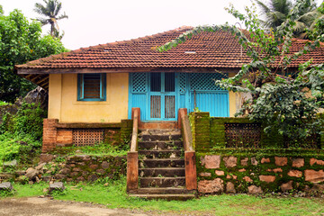 Old traditional house at goa, India.