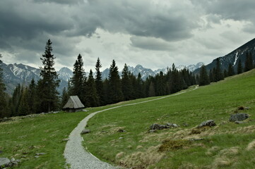 Poland Tatra Mountains. Views from Rusinowa Polana. Cloudy sky. © Tomek