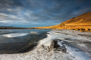 The river in the mountains.Iceland