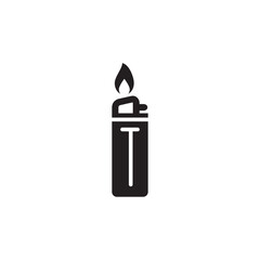 lighter icon vector symbol template