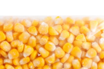 Raw frozen corn seed and healthy food,  agriculture.
