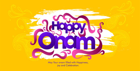 Happy Onam festival of South India Kerala. Big Shopping Sale Advertisement background for advertisement and promotion background for Happy Onam festival 