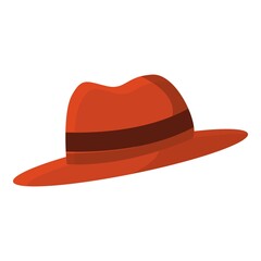 Investigator hat icon. Cartoon of investigator hat vector icon for web design isolated on white background