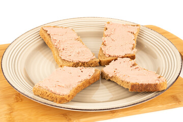 Sandwiches with pate