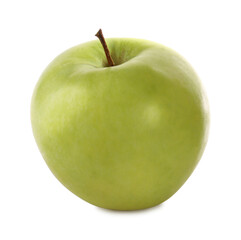 Fresh juicy yellow apple isolated on white