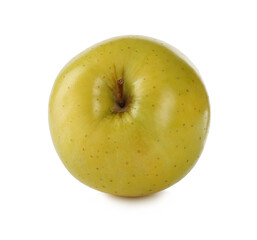 Fresh juicy yellow apple isolated on white