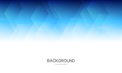 Abstract background vector illustration. Gradient blue with transparent geometric shapes.