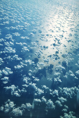 Fototapeta na wymiar clouds from the aircraft