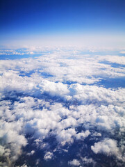 Fototapeta na wymiar clouds from the aircraft